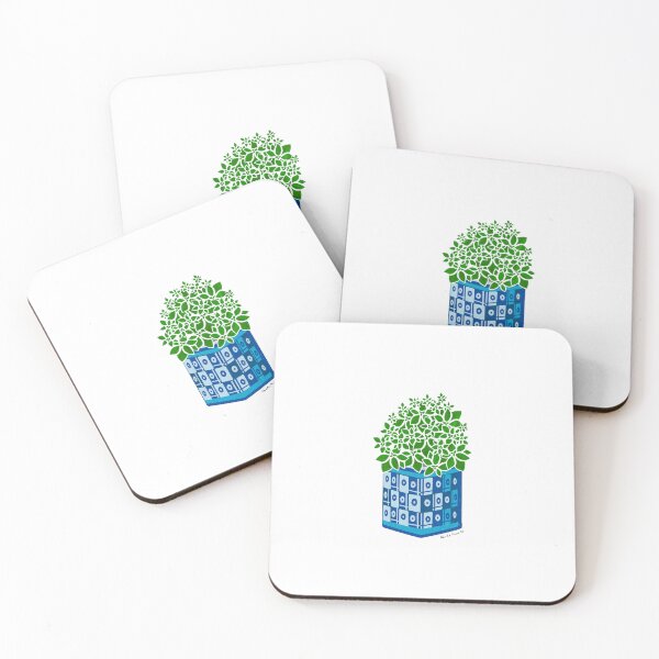 Item preview, Basil green and blue designed and sold by Amilia Korre.