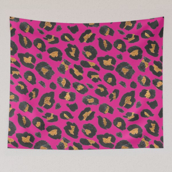 Item preview, Preppy Room Decor -	Pink & Gold Leopard Animal Skin Pattern designed and sold by Shop Your Aesthetic.