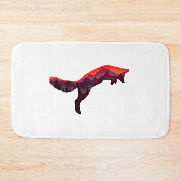 Item preview, red fox silhouette and nice scenery designed and sold by landscapeworlds.