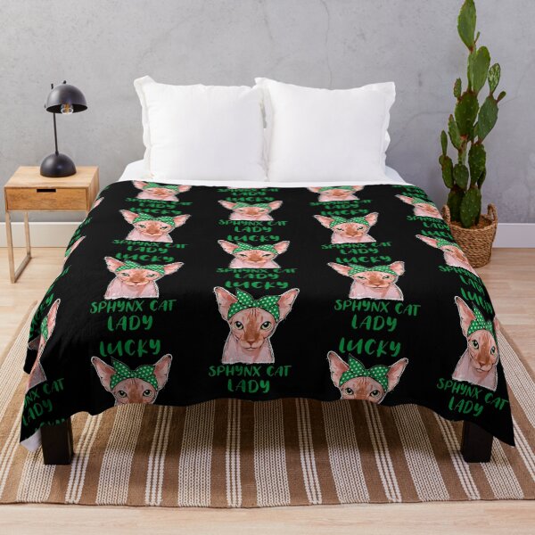 Item preview, Lucky Sphynx Cat Lady St Patricks Day designed and sold by Fran Fryberg.