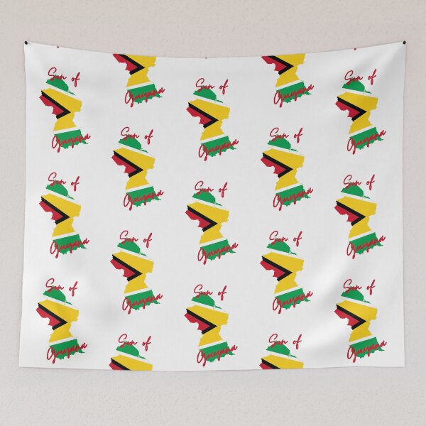 Item preview, Son of Guyana Map Flag designed and sold by NovawayDirect.