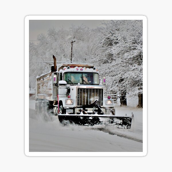 Neighborhood Snow Plow Sticker