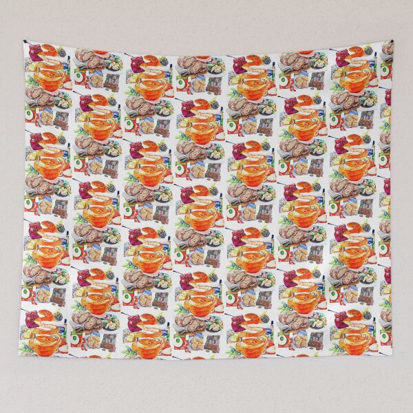 Item preview, A Colourful Collage of Food designed and sold by LornaBowdenART.