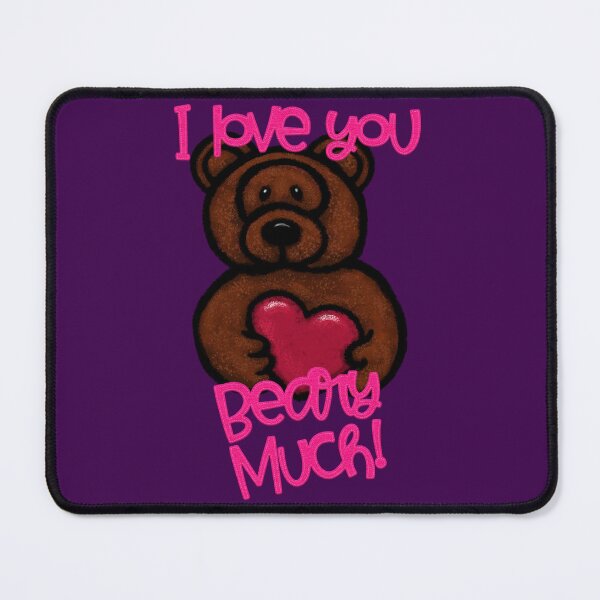 Item preview, I Love You Beary Much! Valentine Brown Bear by Cherie(c)2022 designed and sold by CheriesArt.