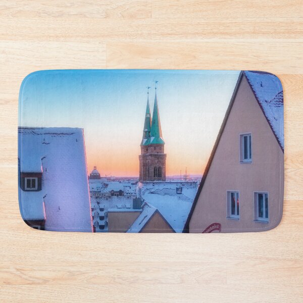Item preview, Sunset in the old town in winter designed and sold by CrazyShutter.