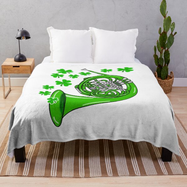 Item preview, St Patrick's Day French Horn Player Irish Musician designed and sold by doodlerob.