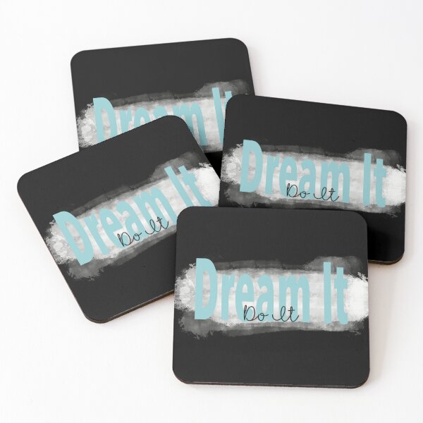 Item preview, "Dream It, Do It” Blue Inspirational Quote designed and sold by JadedLilacsArt.