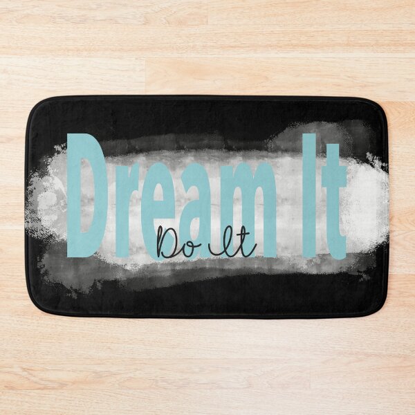 Item preview, "Dream It, Do It” Blue Inspirational Quote designed and sold by JadedLilacsArt.