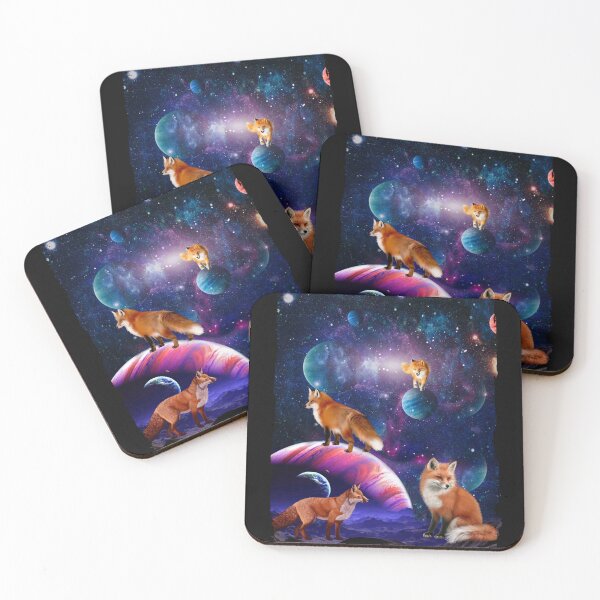 Item preview, Funny Cute Red Foxs Galaxy Stars Wild Animal Universe Red Fox designed and sold by Md safi uddin Nazim.