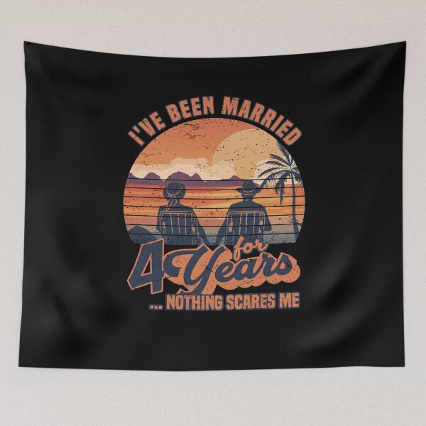 Item preview, 4 Years Married 4nd Wedding Anniversary Gift designed and sold by Ibu83.