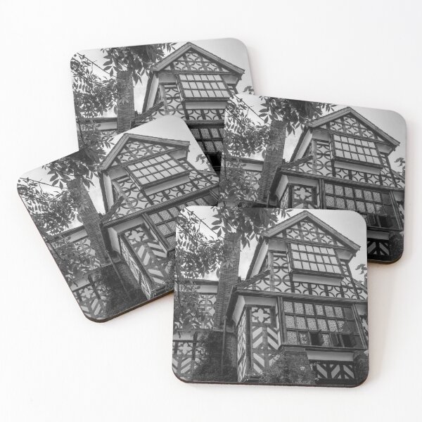 Item preview, Little Moreton Hall abstract monochrome designed and sold by cdkphotos.