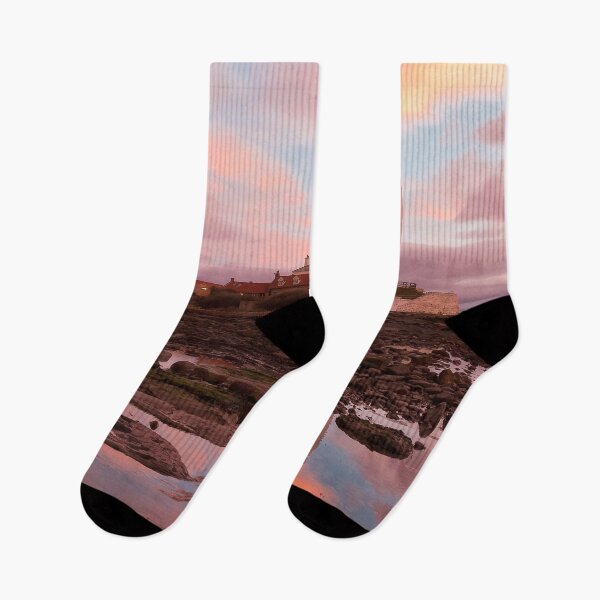 Item preview, Pink and Blue sunrise at St Mary's Island (2) designed and sold by Violaman.