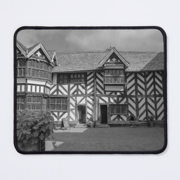 Item preview, Little Moreton Hall courtyard in monochrome designed and sold by cdkphotos.