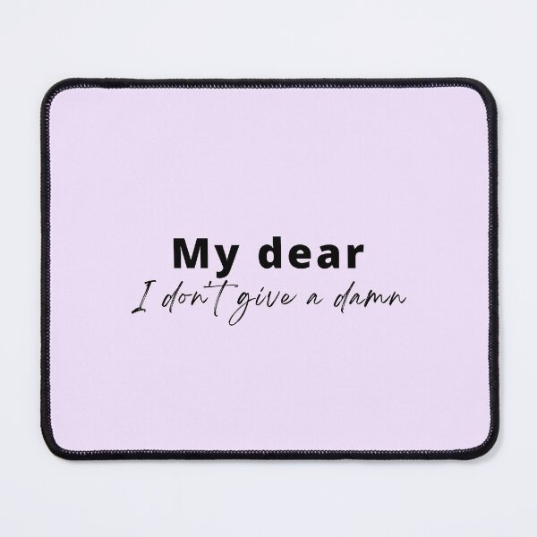 Item preview, My dear, I don´t give a damn - Clark Gable Quote designed and sold by AlfabetDesign.