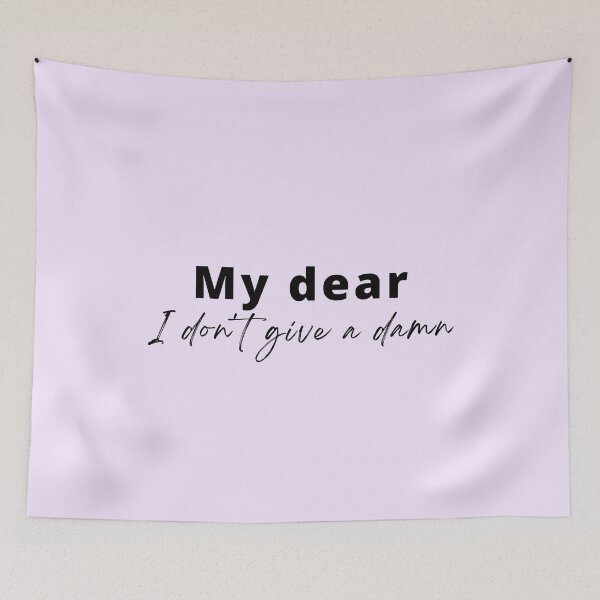 Item preview, My dear, I don´t give a damn - Clark Gable Quote designed and sold by AlfabetDesign.