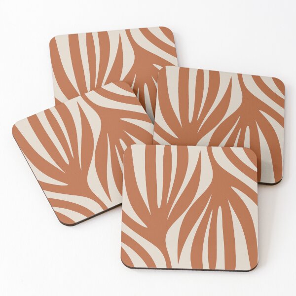 Item preview, Maldives Abstract Botanical Pattern in Clay and Putty designed and sold by kierkegaard.