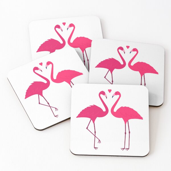 Aperçu de l'œuvre  Flamant rose mignon | amoureux des flamants roses | Saint Valentin créée et vendue par Touch of FEZ.