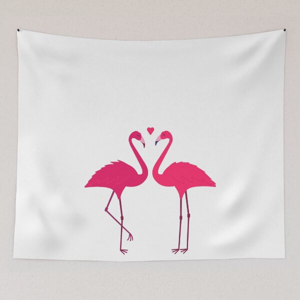 Aperçu de l'œuvre Flamant rose mignon | amoureux des flamants roses | Saint Valentin créée et vendue par Touch of FEZ.