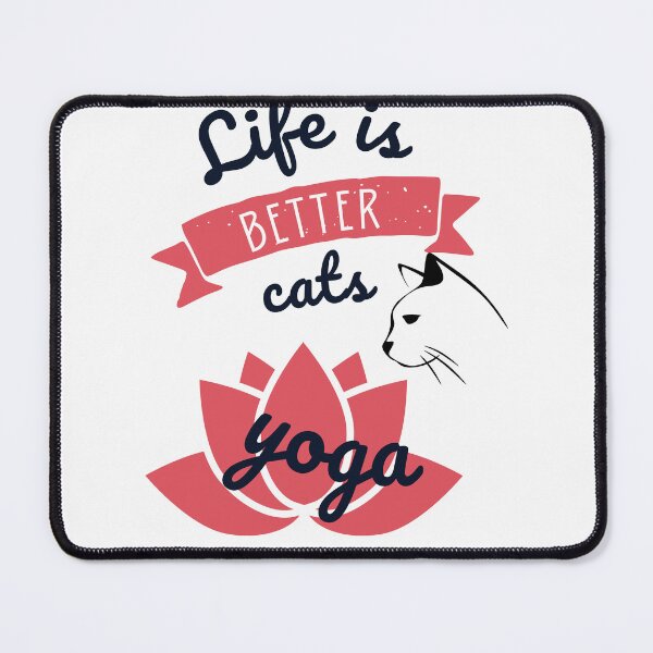 Item preview, Life is better with yoga & cat designed and sold by Sam Artist.