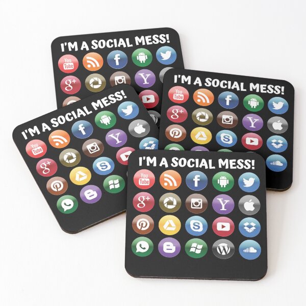 Item preview, I'M A SOCIAL MESS designed and sold by jreiter57.