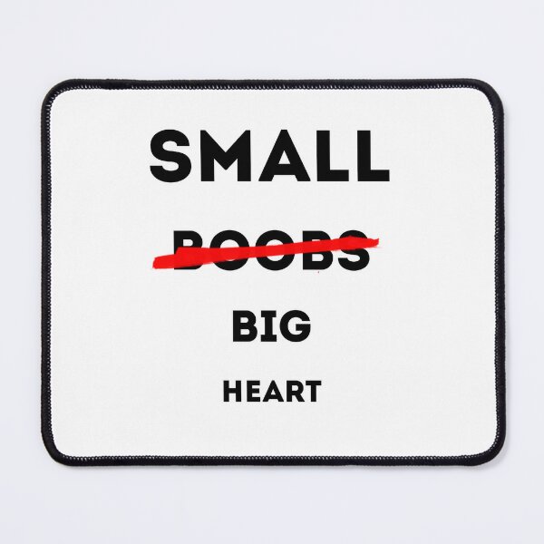 SMALL BOOBS BIG HEART SHIRT, FUNNY WOMEN SHIRT iPad Case & Skin