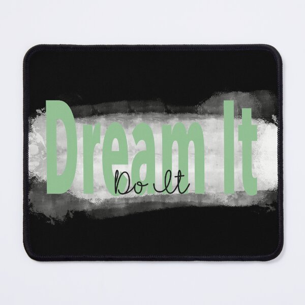 Item preview, "Dream It, Do It” Green Inspirational Quote designed and sold by JadedLilacsArt.