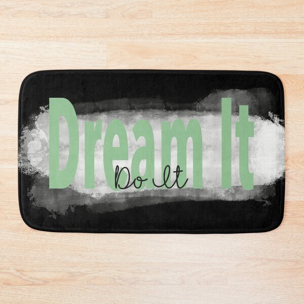 Item preview, "Dream It, Do It” Green Inspirational Quote designed and sold by JadedLilacsArt.