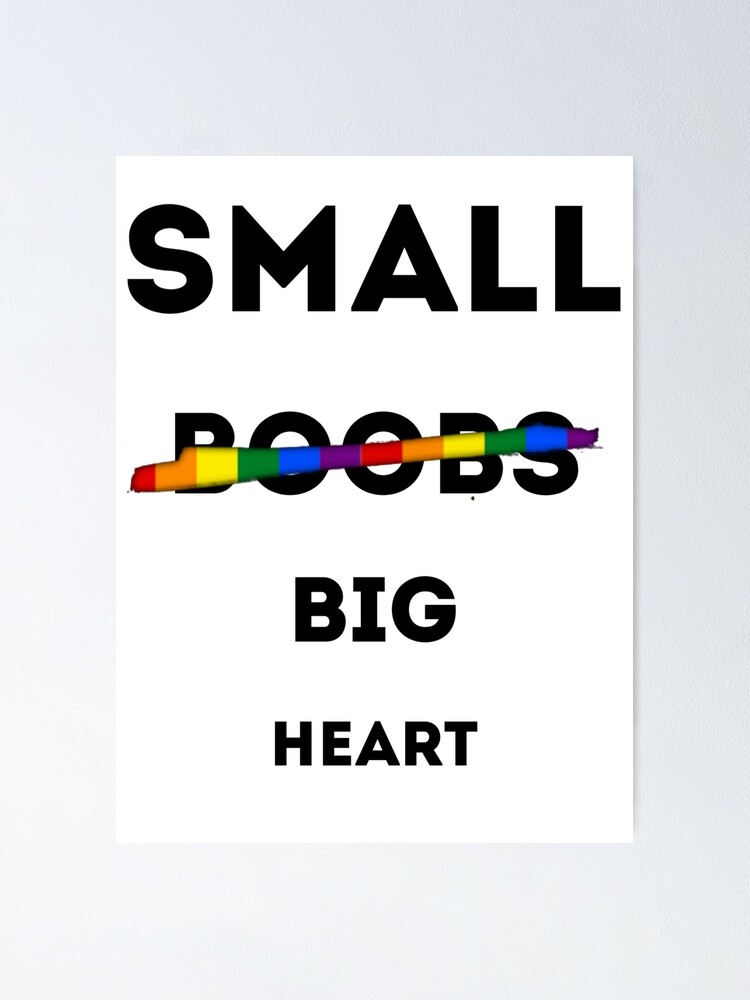 SMALL BOOBS BIG HEART LGBTQ SHIRT , FUNNY WOMEN SHIRT, LGBTQ