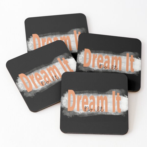 Item preview, "Dream It, Do It” Orange Inspirational Quote designed and sold by JadedLilacsArt.