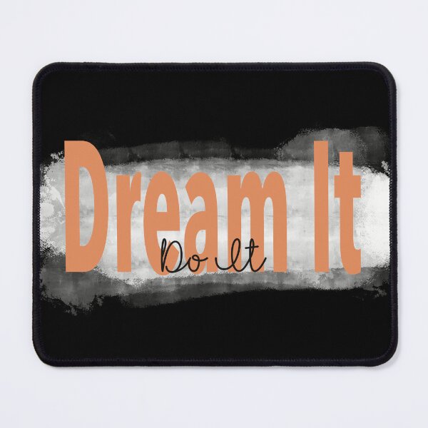 Item preview, "Dream It, Do It” Orange Inspirational Quote designed and sold by JadedLilacsArt.