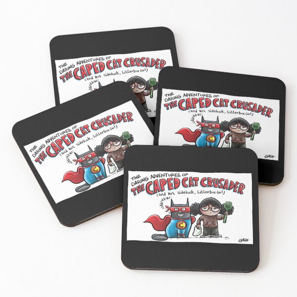 Item preview, The Daring Adventures of The Caped Cat Crusader! designed and sold by Grasdal.