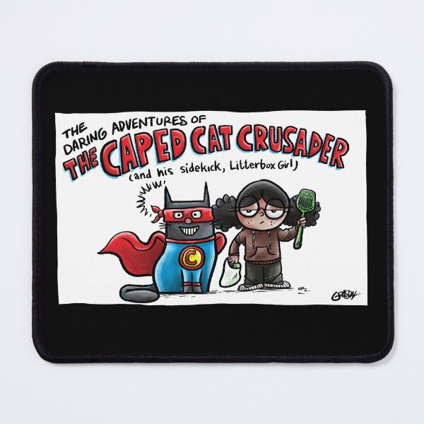 Item preview, The Daring Adventures of The Caped Cat Crusader! designed and sold by Grasdal.