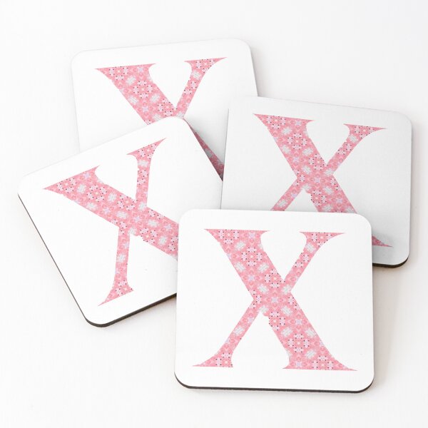 Item preview, "X" Pink Monogram designed and sold by JadeRiverImages.
