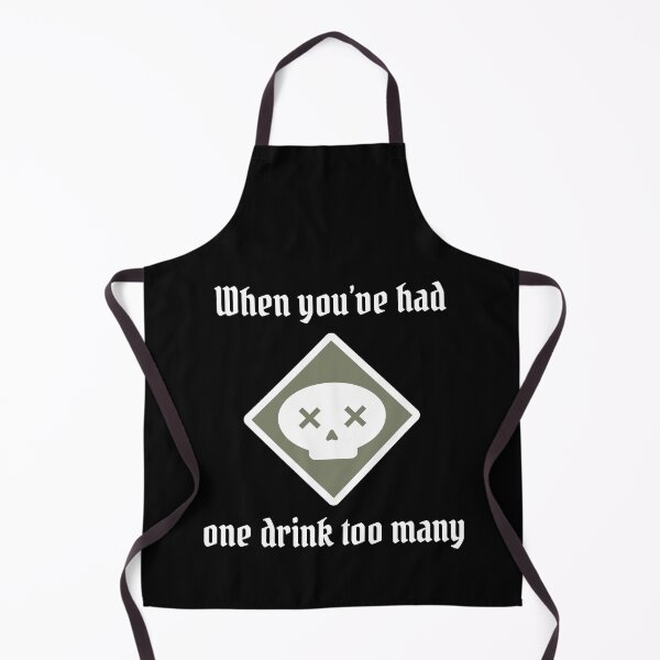 Item preview, Poison - One Drink Too Many - White Text - Gloomhaven inspired designed and sold by Gifts and more.