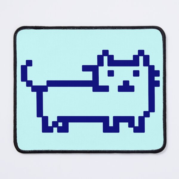 Item preview, Retro Pixel Art Cat Blue designed and sold by With Love, InspireMari.