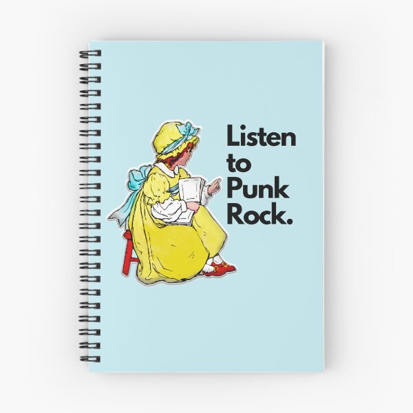 Item preview, Listen to Punk Rock vintage school illustration design designed and sold by ApplebutterShop.