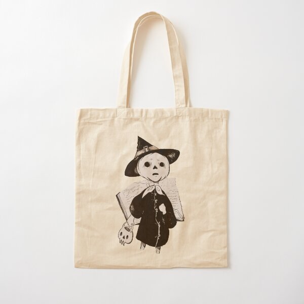 Pumpkin skull Cotton Tote Bag