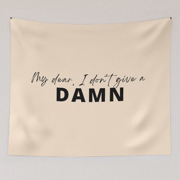Item preview, My dear, I don´t give a damn - Clark Gable Quote designed and sold by AlfabetDesign.