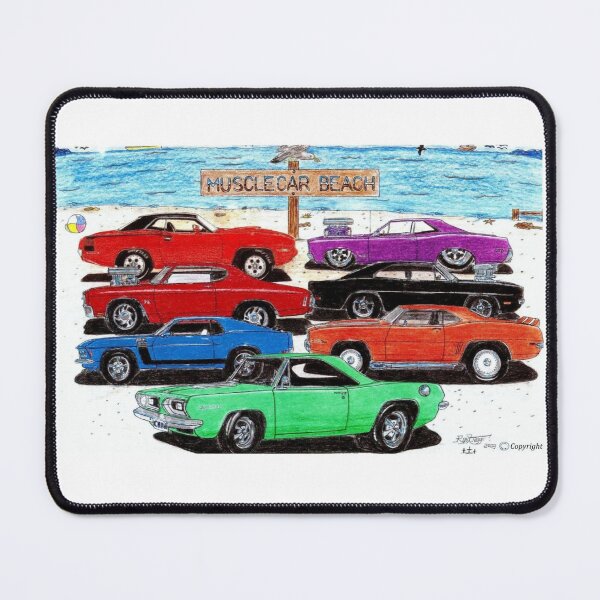 Item preview, Muscle Cars  //   MUSCLECAR BEACH! designed and sold by Imagin8er.
