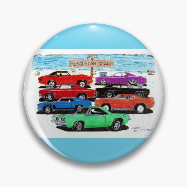 Item preview, Muscle Cars  //   MUSCLECAR BEACH! designed and sold by Imagin8er.