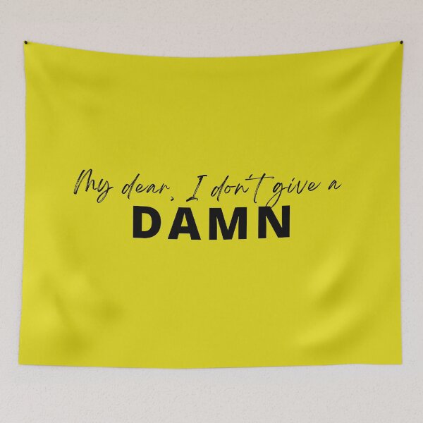Item preview, My dear, I don´t give a damn - Clark Gable Quote designed and sold by AlfabetDesign.