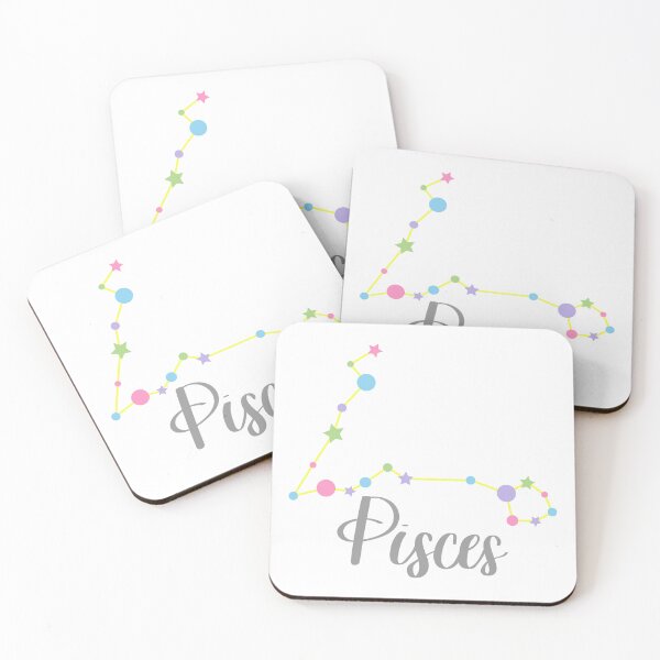 Item preview, Pisces Zodiac Constellation in Rainbow Pastels designed and sold by Kelly Leung.