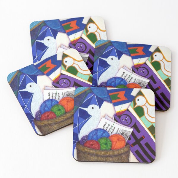 Item preview, The embroidered doves designed and sold by Madalena Lobao-Tello.