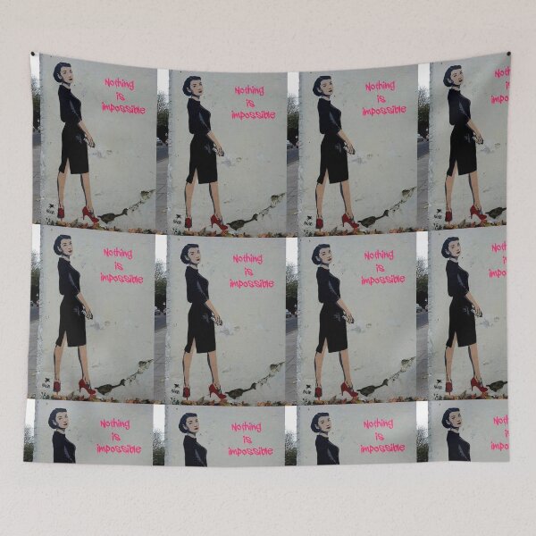 Item preview, Bansky street art poster designed and sold by sranje.