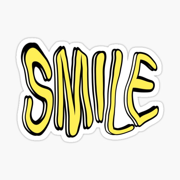 Smile More Feel Good, Orange and Yellow Edition Sticker for Sale by  JessWavelle