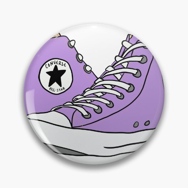 Item preview, Purple Flower High Tops designed and sold by caitlinkb2.