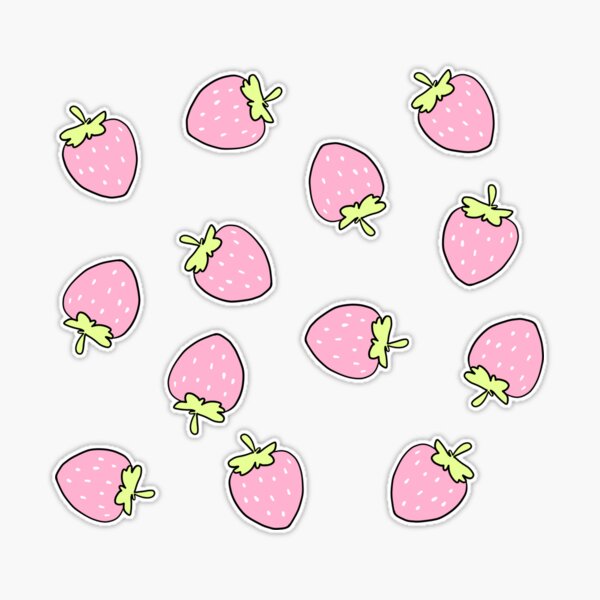 STICKERS x 10 STRAWBERRY Stickers CUTE! Sas Strawberries Sticker ST1