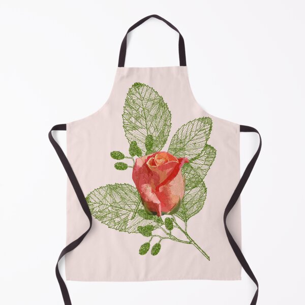Item preview, Copy of Pink rose on green skeleton leaf nature designed and sold by Areashor.