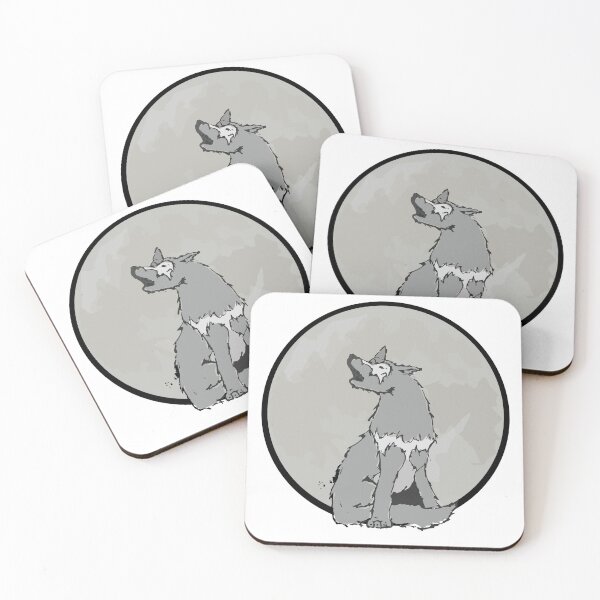 Item preview, Howling wolf and moon designed and sold by Idnar667.