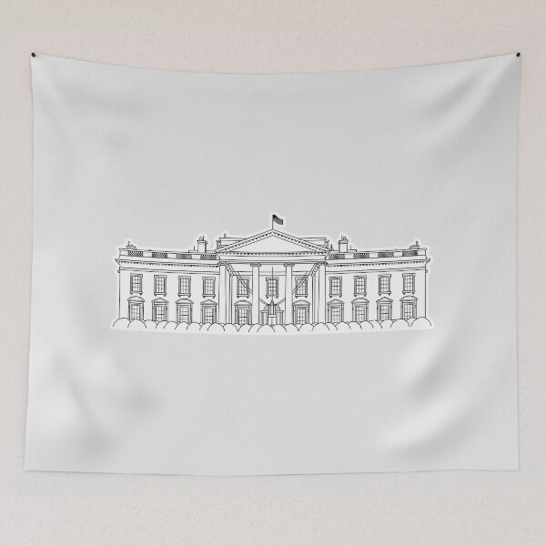 Item preview, White House Illustration designed and sold by mantrasupply.